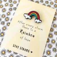 Rainbow Stay Strong Pin