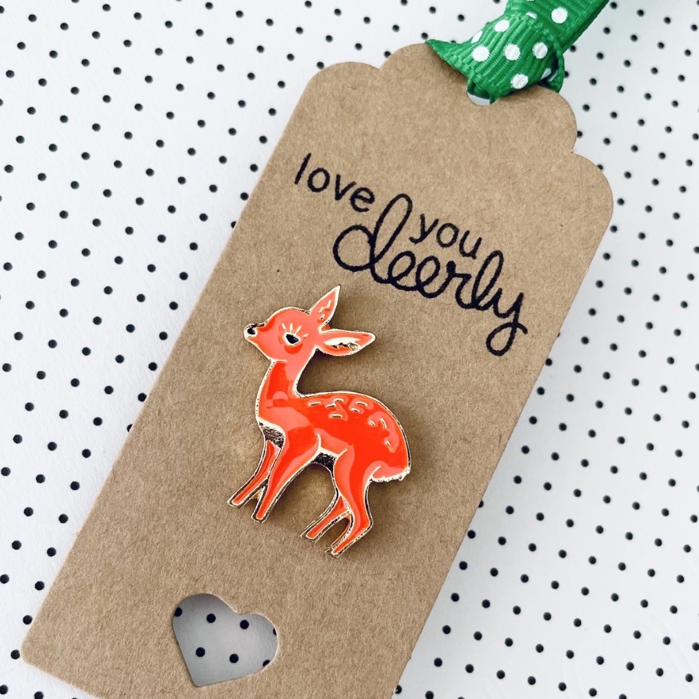 Love You Deerly Pin Gift