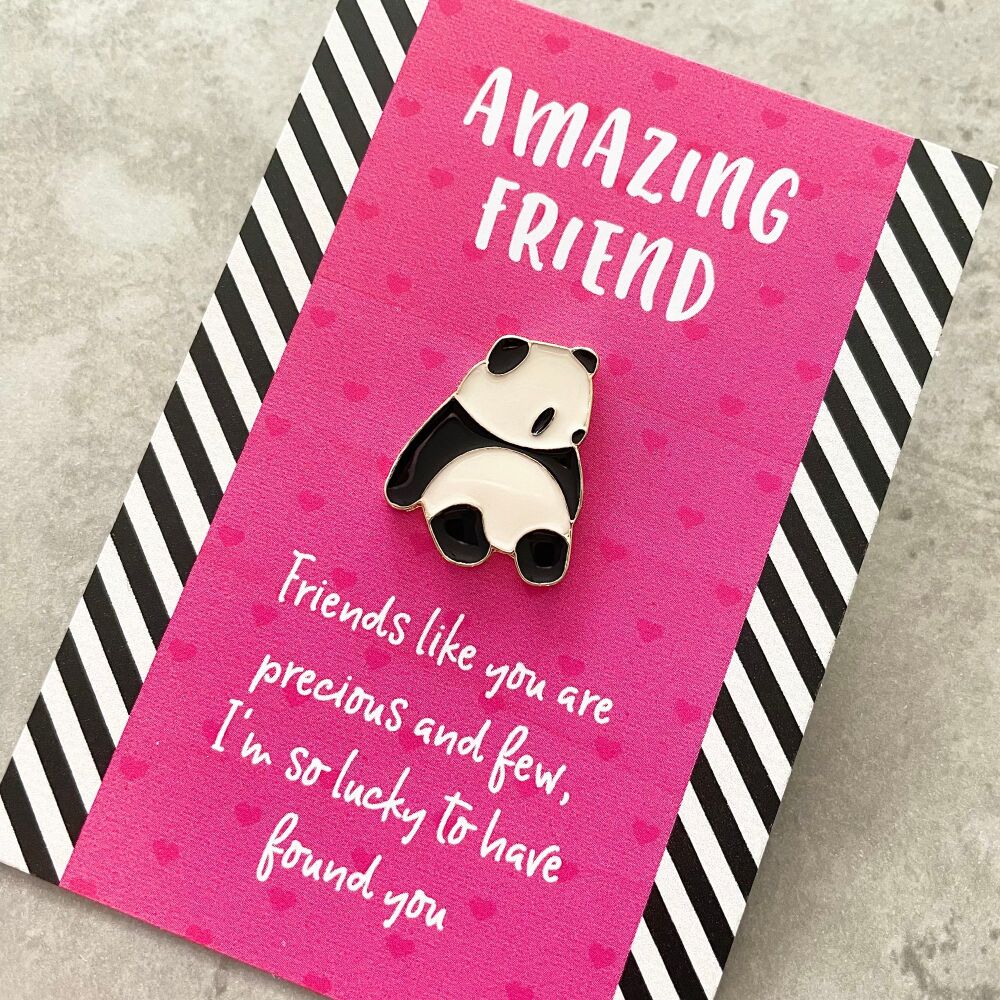 Amazing Friend Panda Pin