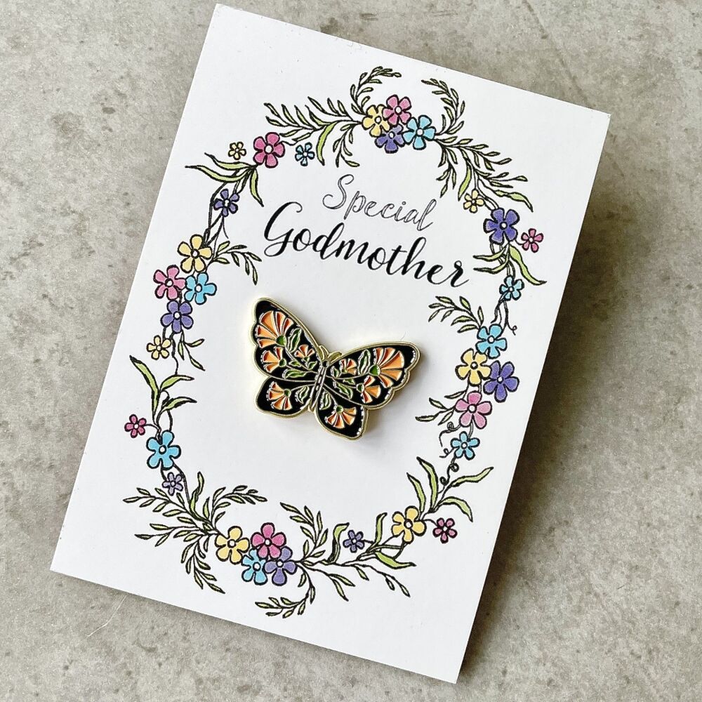Godmother Butterfly Pin