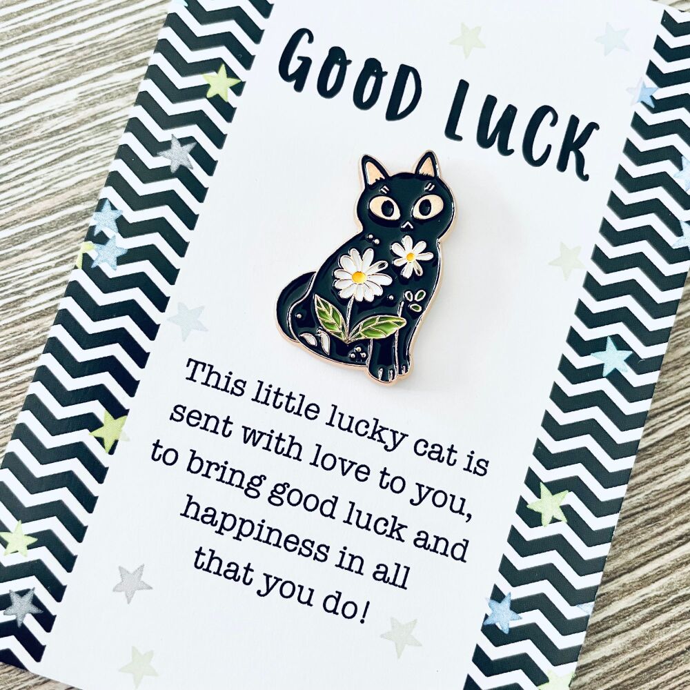 Cat Pin Good Luck Gift