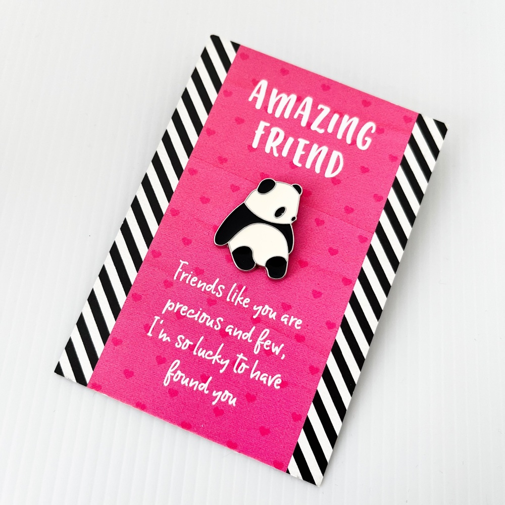 Amazing Friend Panda Pin