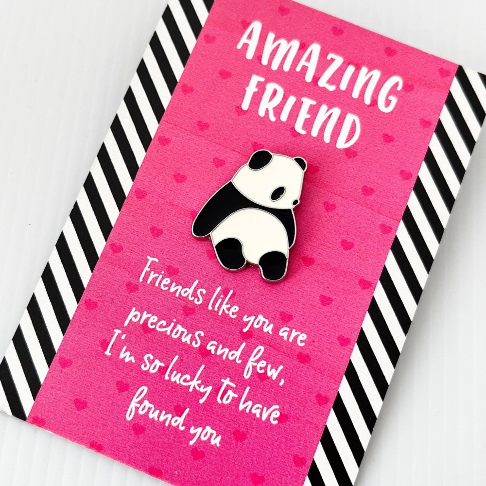 Amazing Friend Panda Pin