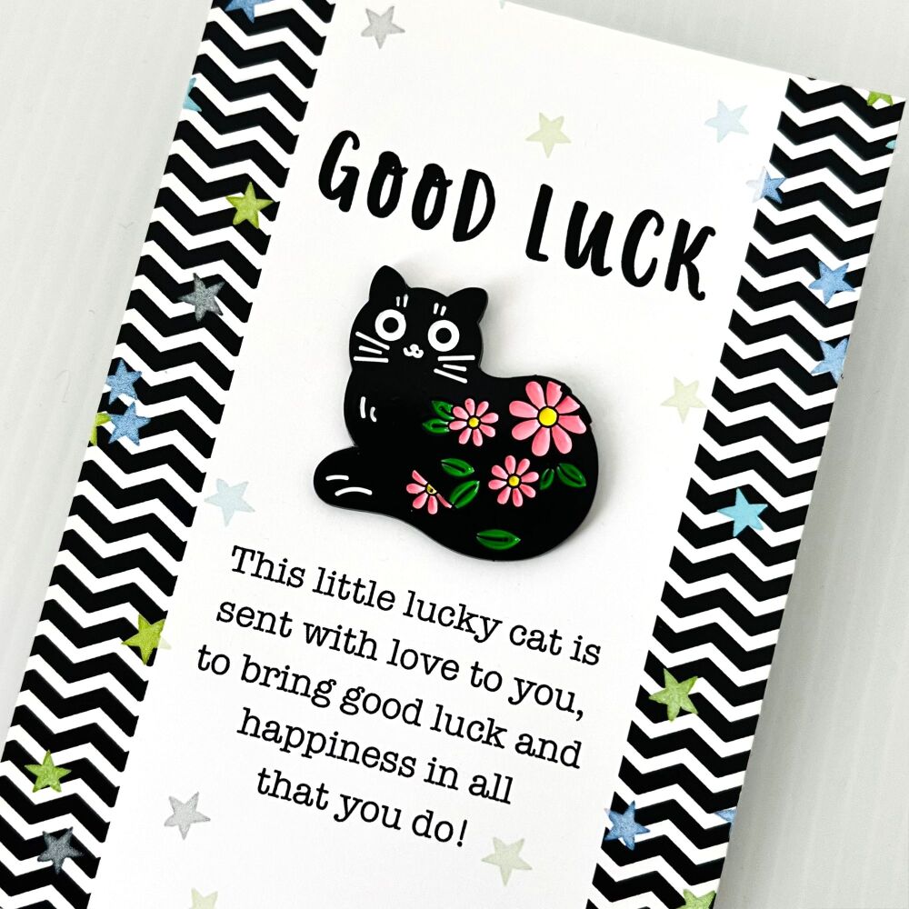 Cat Pin Good Luck Gift