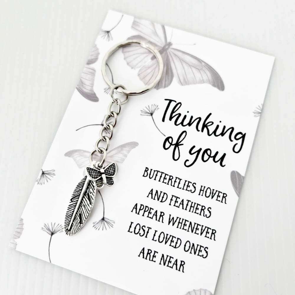 Feather Sympathy Keyring