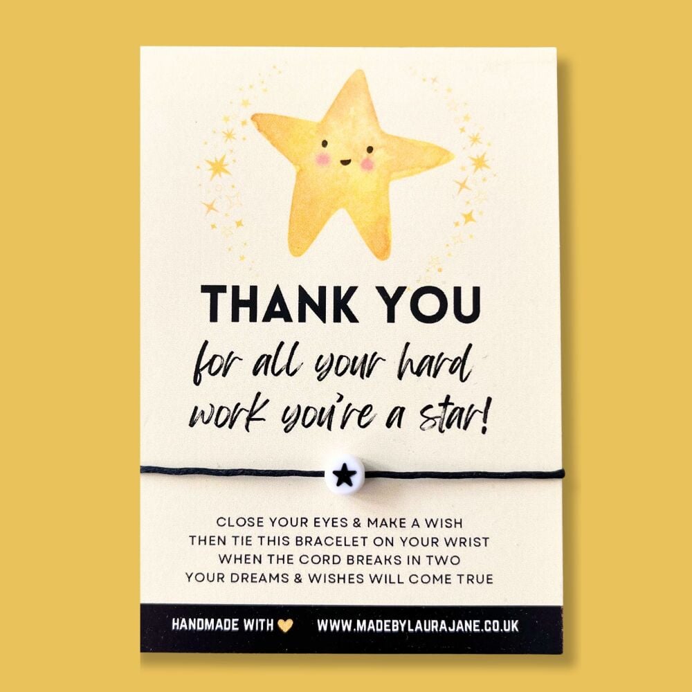 5 x Thank You You're a Star Gifts