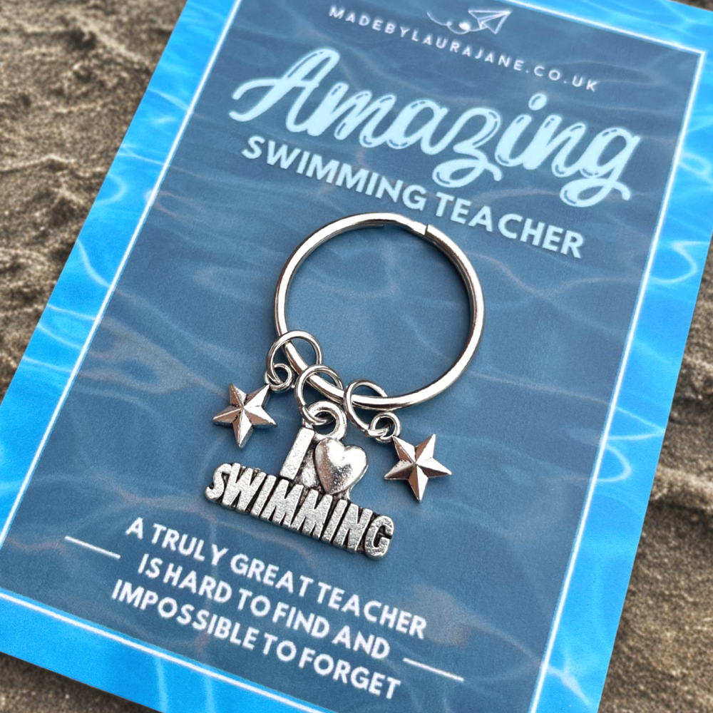 Swimming Teacher Thank You Keyring