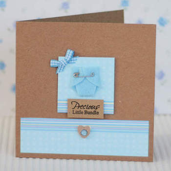 Personalised Baby Boy Nappy Card