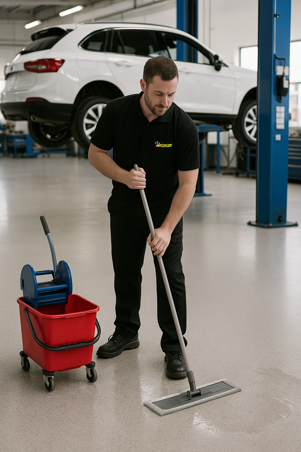 blog cleaning workshop floor