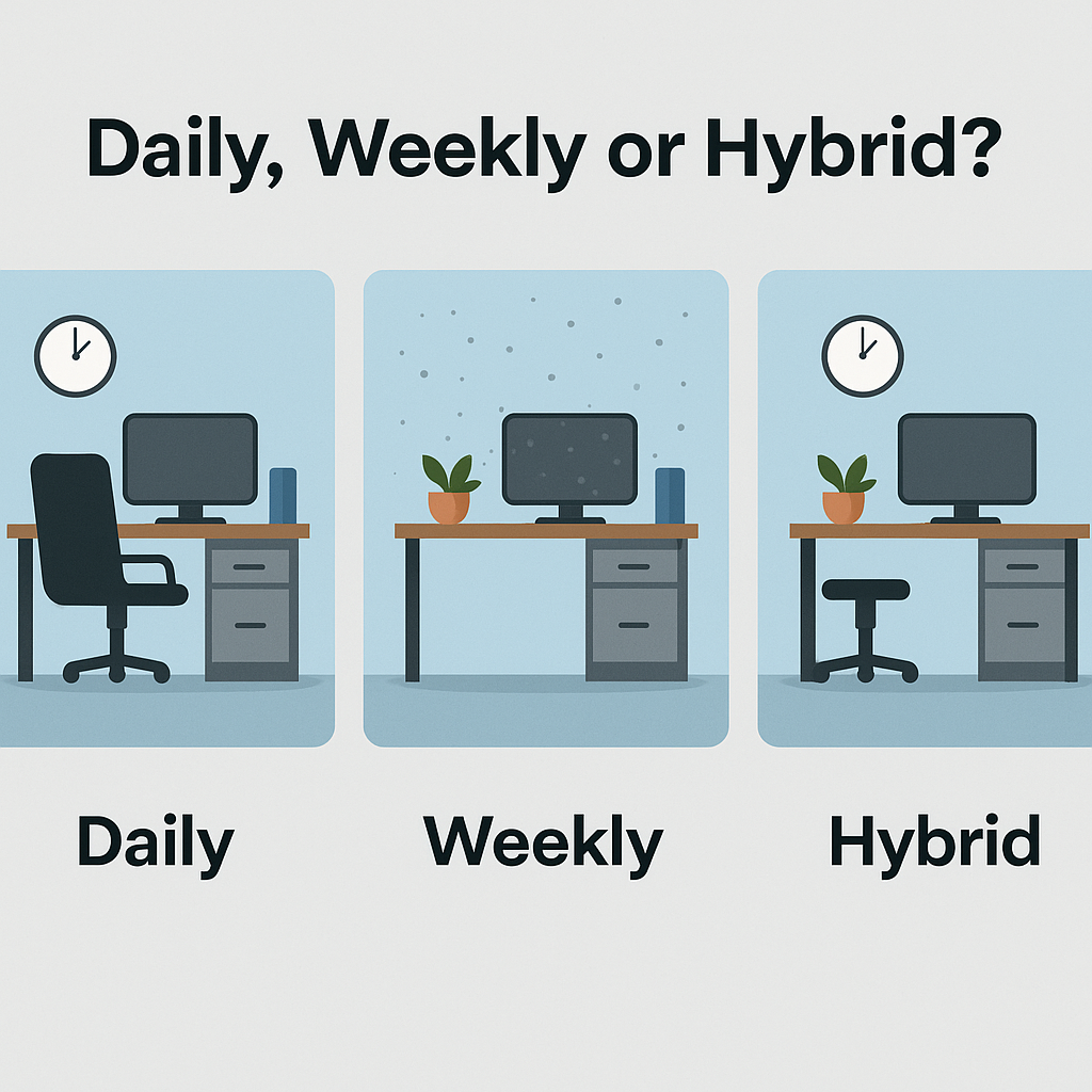 blog daily weekly hybrid