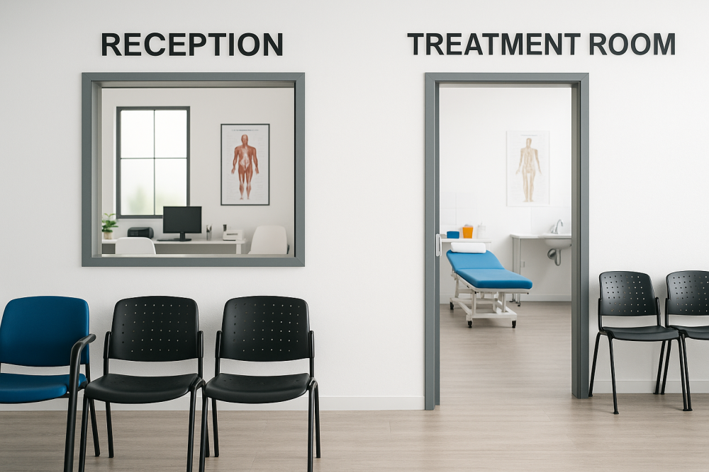 blog reception to treatment room