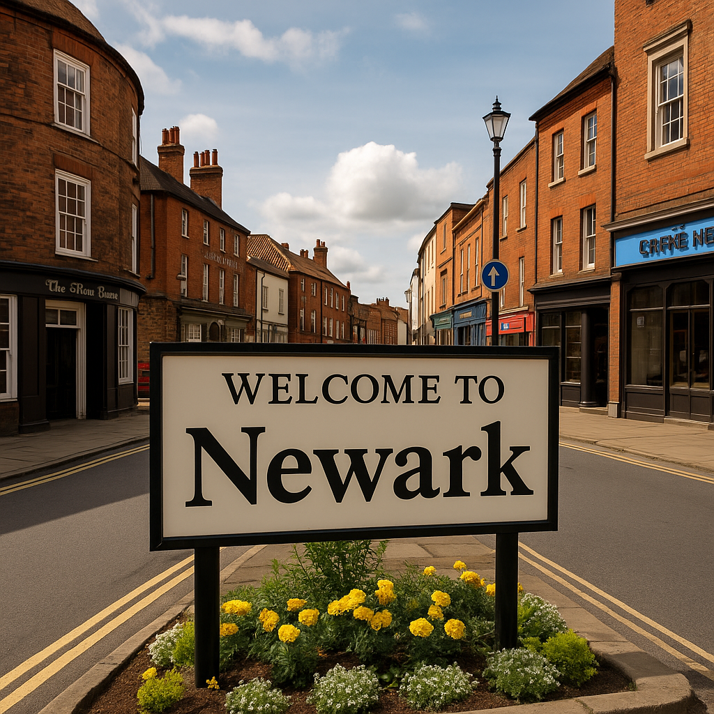 blog welcom to newark sign