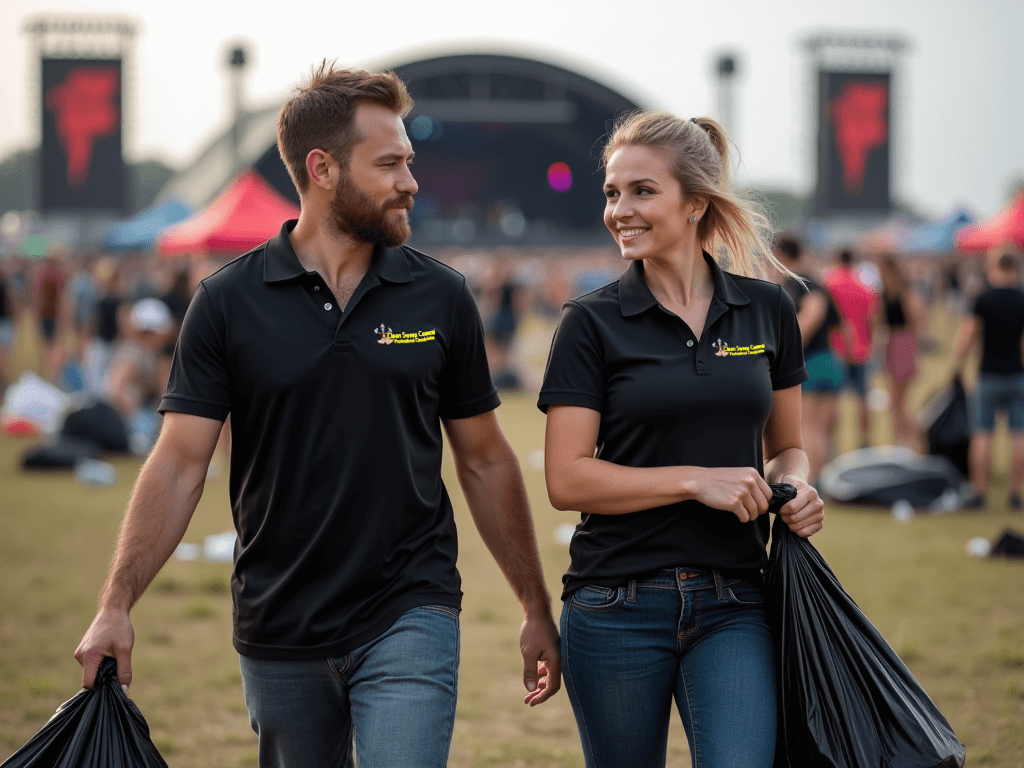 Event and festival cleaning teams in action across Lincoln