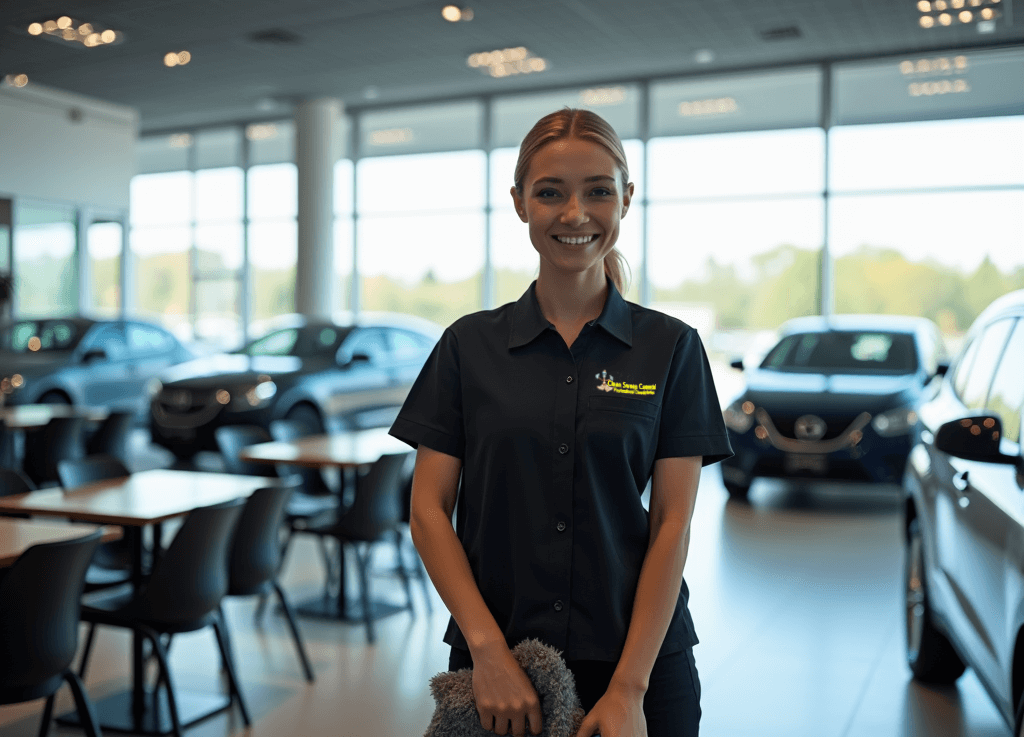 Showroom-ready car dealership cleaning in Lincoln