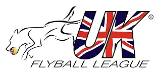 UK Flyball League logo for dog sport event at Lincolnshire Showground supported by Clean Sweep Commercial event cleaning team