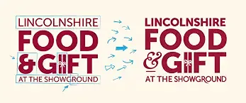 Lincolnshire Food & Gift Fair logo promoting the popular annual event at Lincolnshire Showground