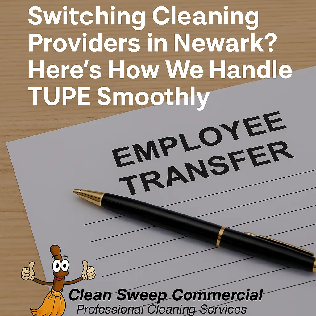 Employee transfer form showing how Clean Sweep handles TUPE smoothly for Newark GP surgeries