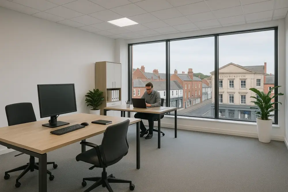 Professional office space in Gainsborough overlooking town centre