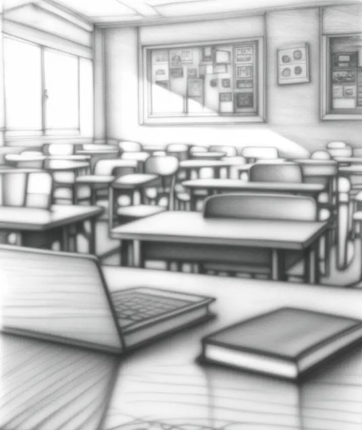 Clean and organised Newark classroom with desks and chairs ready for students, representing professional school and college cleaning services