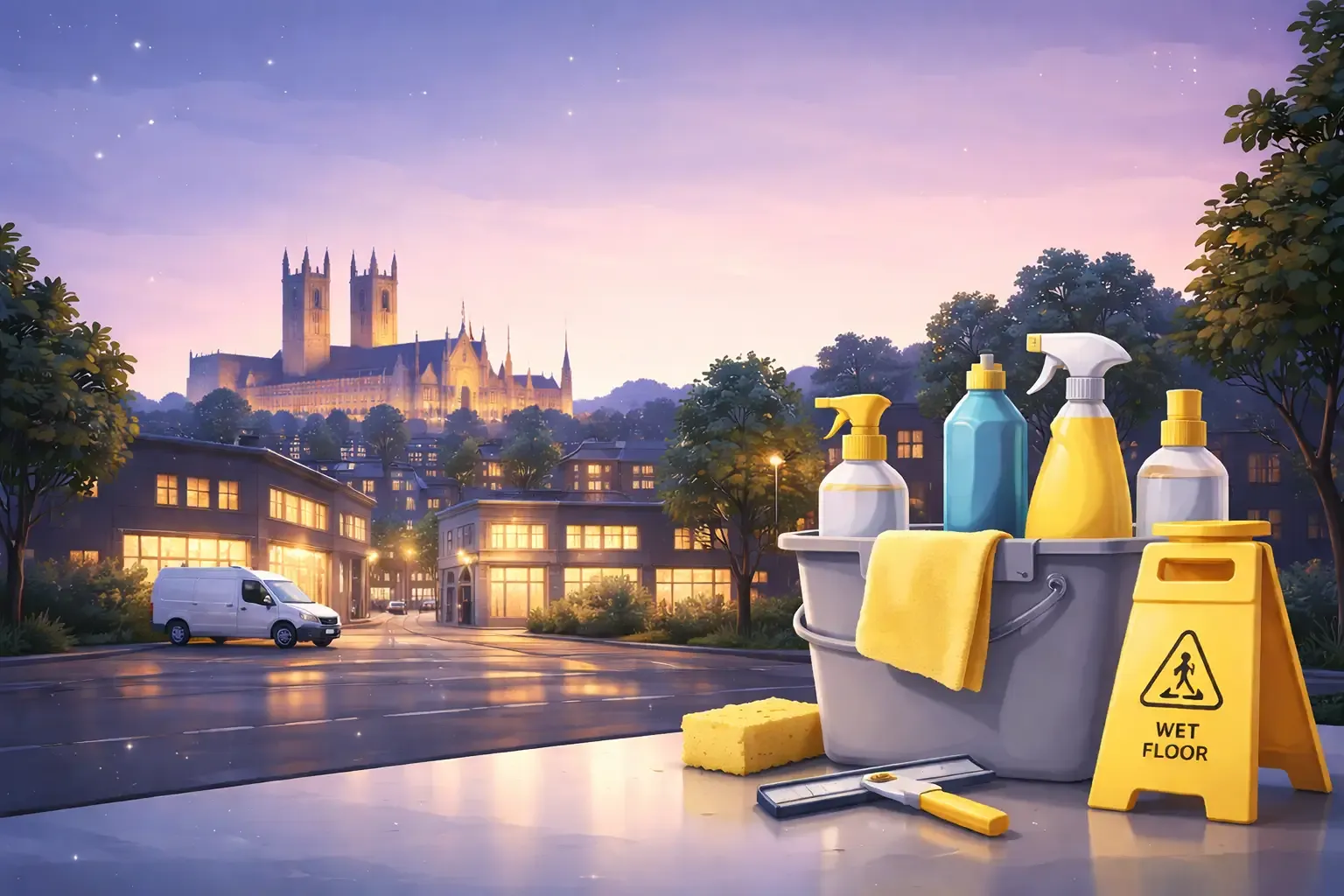 Professional cleaning equipment prepared for Lincoln sites