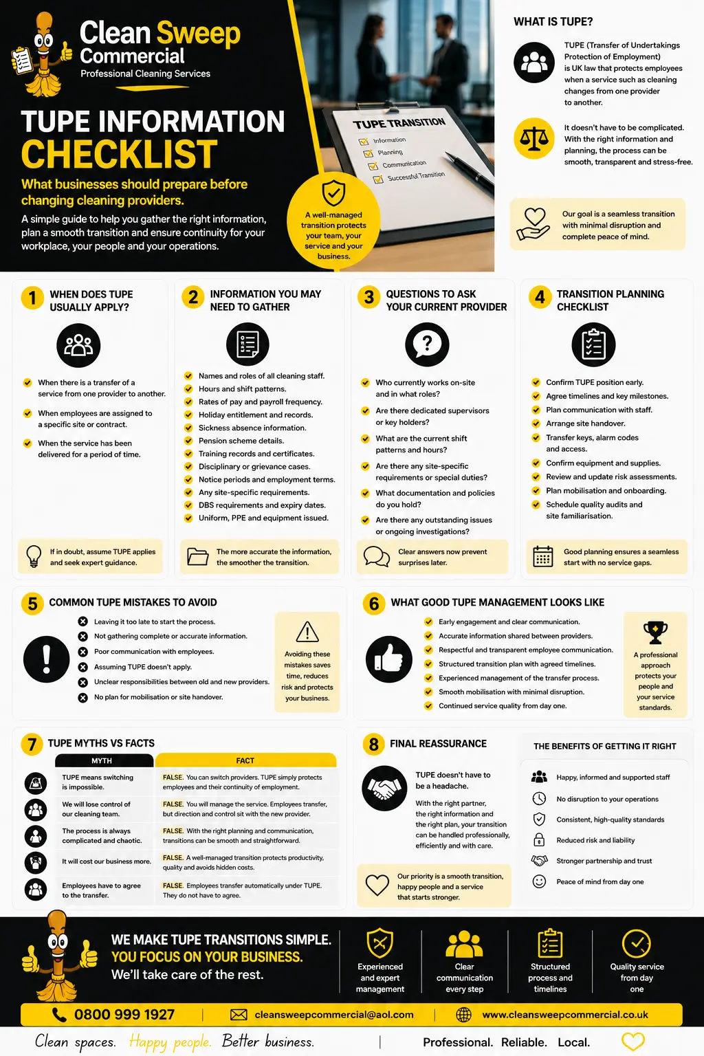 TUPE Information Checklist resource