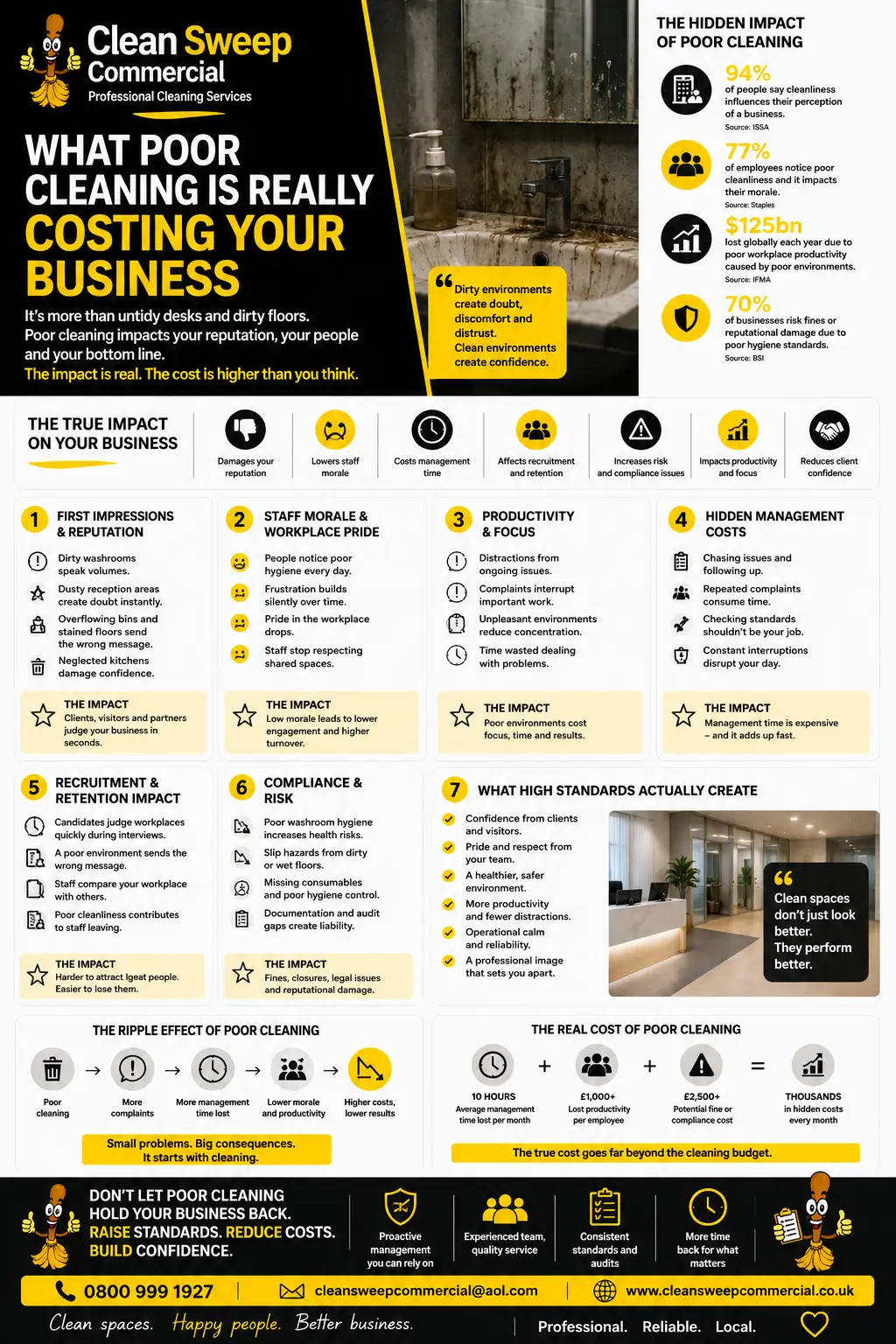 Hidden Cost of Poor Commercial Cleaning