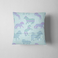 Fair Isle Dancing Ponies - Original Cushion