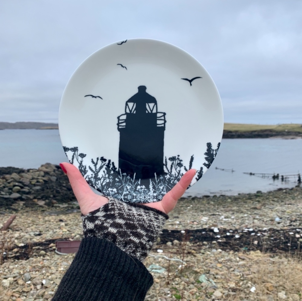 Da Banks Auld Lighthouse - Bone China Plate