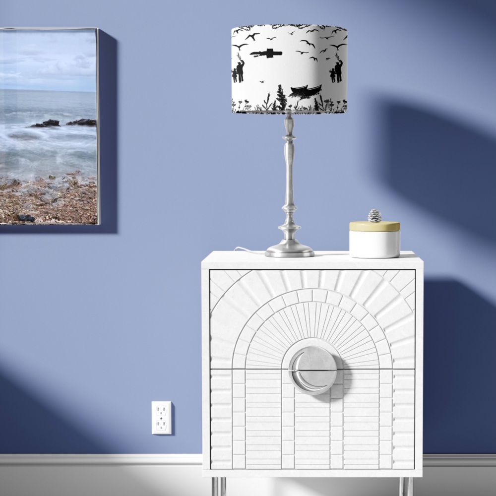 Da Banks Tirricks Diving At Da Hoab - Handmade Shetland Lampshade