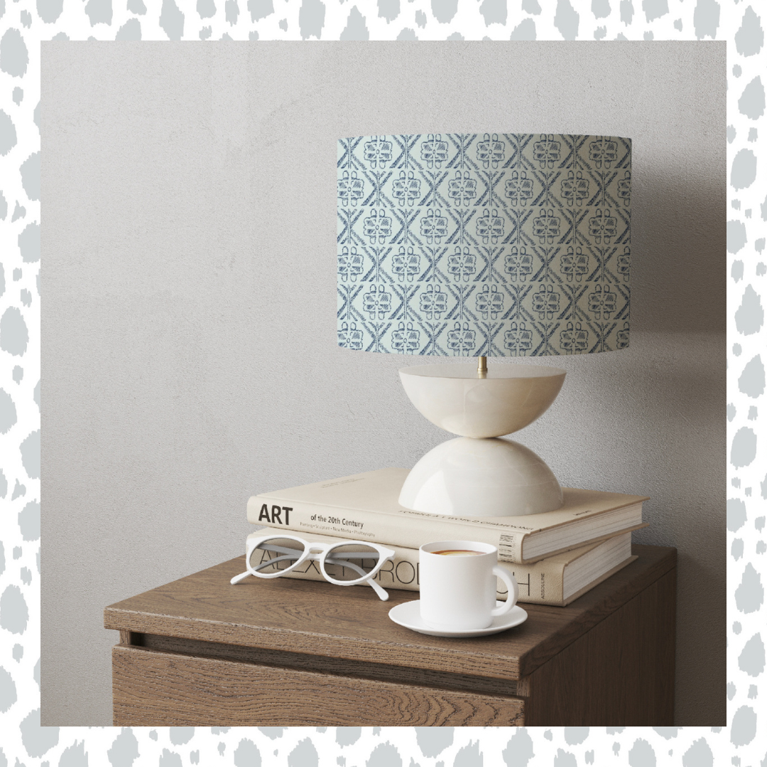 Fair Isle Pattern Large Print - Handmade Shetland Lampshade