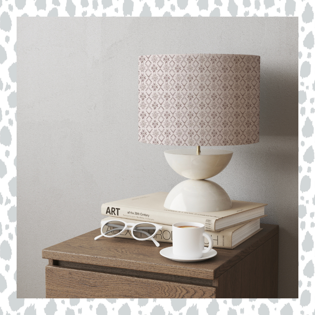 Fair Isle Pattern Small Print - Handmade Shetland Lampshade