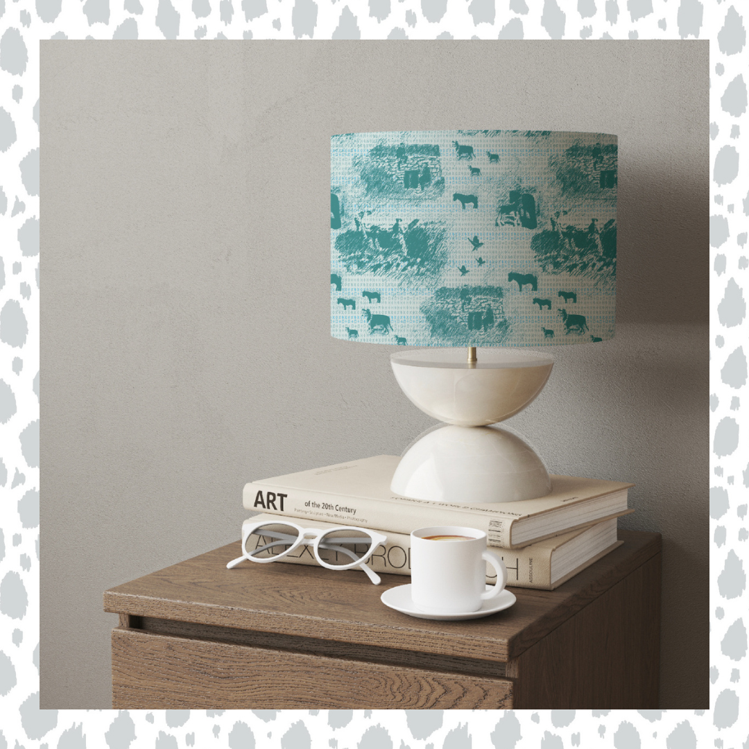 Gaddering Da Peats - Decorative Handmade Shetland Lampshade