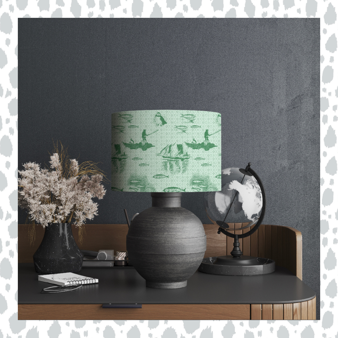 Tammie Norie Fishing - Decorative Lampshade