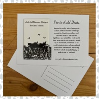 Peerie Auld Boats - Magnet & Postcard