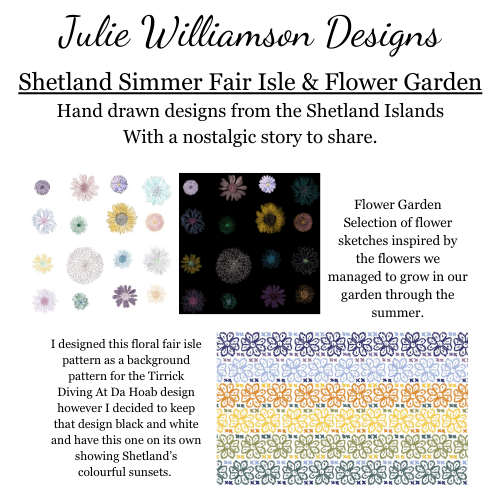 20cm Lampshade - Fair Isle Summer Sunset