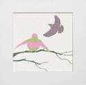 Shetland Starling Prints - Pink/Green Bird