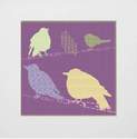 Shetland Starling Print - Purple Background