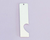 #89A & #90A - RECTANGLE WITH HEART CUTOUT MATCHING SET - ALUMINUM STAMPING