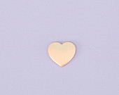 #2 - SMALL HEART - COPPER STAMPING BLANKS - 16G - PACK OF 5