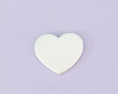 #3 - MEDIUM HEART - ALUMINUM STAMPING BLANKS - 14G - PACK OF 5