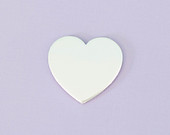 #5 - LARGE HEART - ALUMINUM STAMPING BLANKS - 14G - PACK OF 5