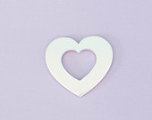 #7 - LARGE HEART WASHER - ALUMINUM STAMPING BLANKS - 14G - PACK OF 5