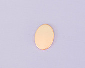 #12 - SMALL OVAL - COPPER STAMPING BLANKS - 16G - PACK OF 5