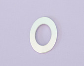 #14 - LARGE OVAL WASHER - ALUMINUM STAMPING BLANKS - 14G - PACK OF 5