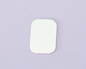 #69 - ROUNDED RECTANGLE - ALUMINUM STAMPING BLANKS - 14G - PACK OF 5