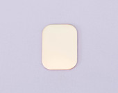 #70 - ROUNDED RECTANGLE - COPPER STAMPING BLANKS - 16G - PACK OF 5