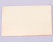 #78 - PLAIN WALLET INSERT - COPPER STAMPING BLANKS - 16G - PACK OF 5