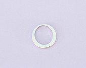 #157 - STAINLESS OFFSET WASHER - SILVER IN SMALL 22MM - PACK OF 1