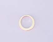 #163 - STAINLESS OFFSET WASHER - ROSE GOLD IN SMALL 22MM - PACK OF 1
