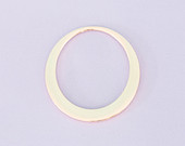 #165 - STAINLESS OFFSET WASHER - ROSE GOLD IN LARGE 38MM - PACK OF 1